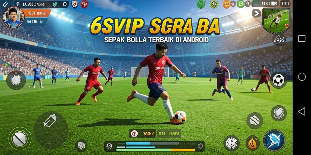 Tampilan gameplay yang mendebarkan dalam 6SVIP, penuhi ambisi sepak bola Anda.