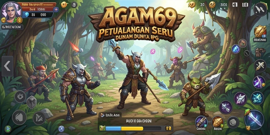 Tampilan gameplay <strong>AGAM69</strong> dengan pertarungan mendebarkan dan eksplorasi dunia yang luas.