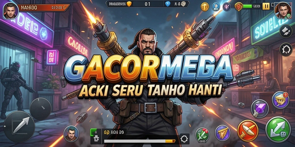 Menampilkan aksi seru dalam GACORMEGA dengan grafik yang menawan.
