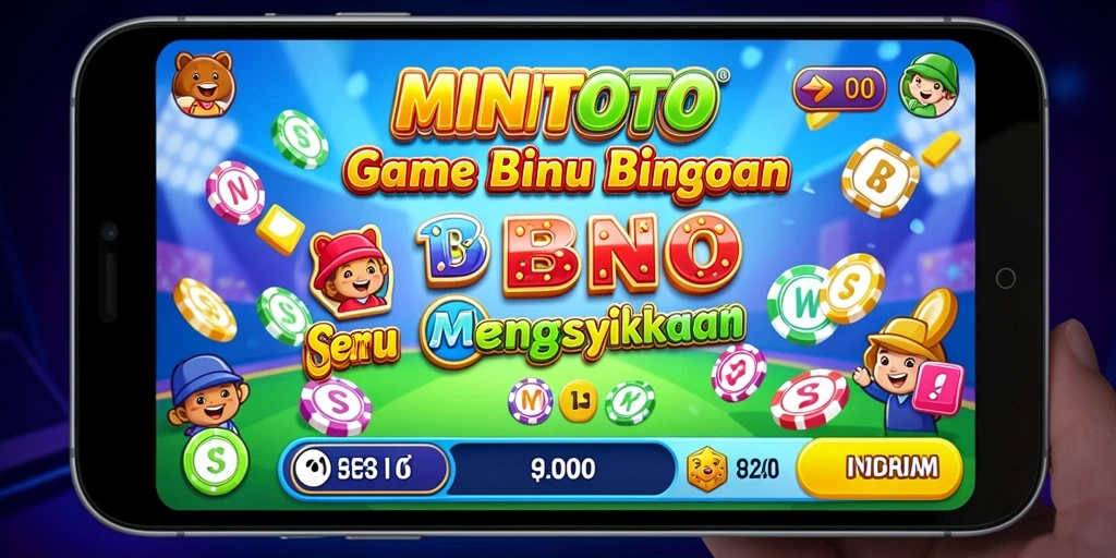 Tampilan gameplay MINITOTO yang seru dan penuh warna.