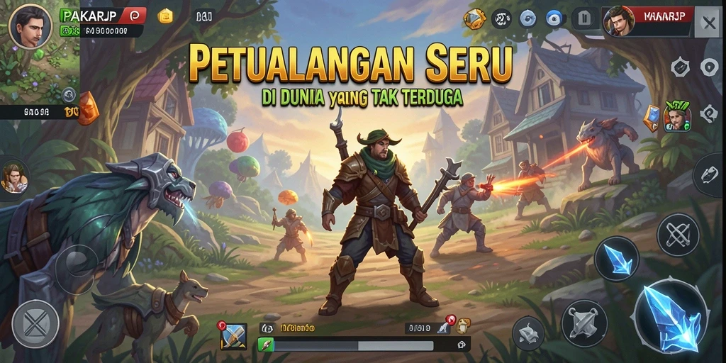 Tampilan gameplay PAKARJP yang penuh petualangan dan tantangan.