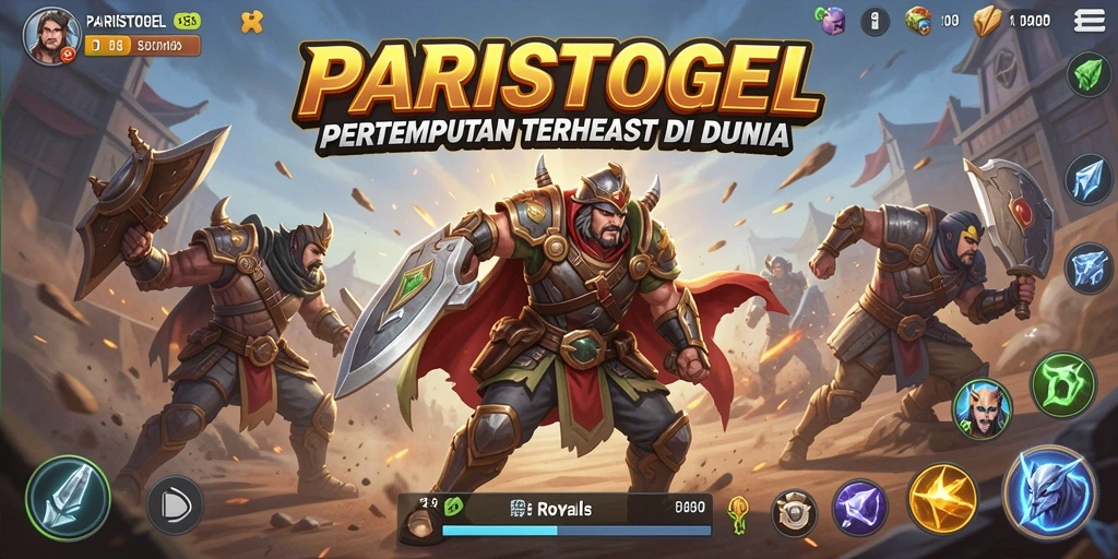 Screenshot gameplay seru di PARISTOGEL saat berlangsung pertempuran Battle Royale.