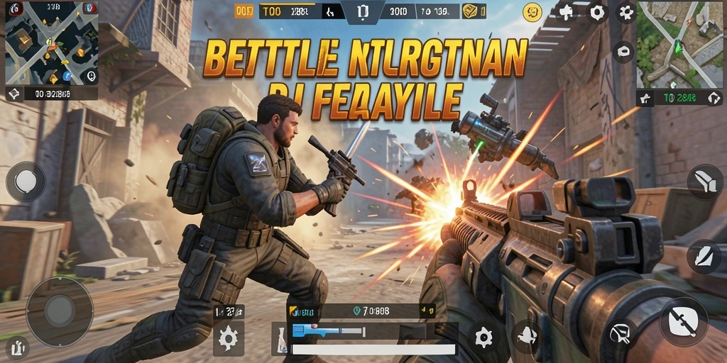 Tampilan gameplay Battle Royale yang mendebarkan dari TO288.