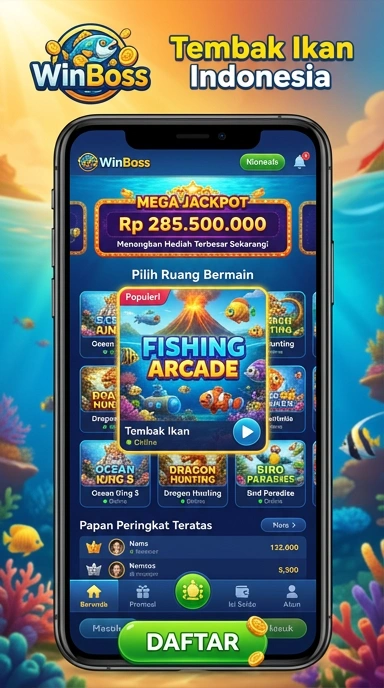 Fitur pencarian aplikasi yang cepat di winboss.